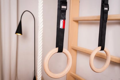 Příslušenství BenchK A204 - přírodní dřevo gymnastická kolečka na pásu