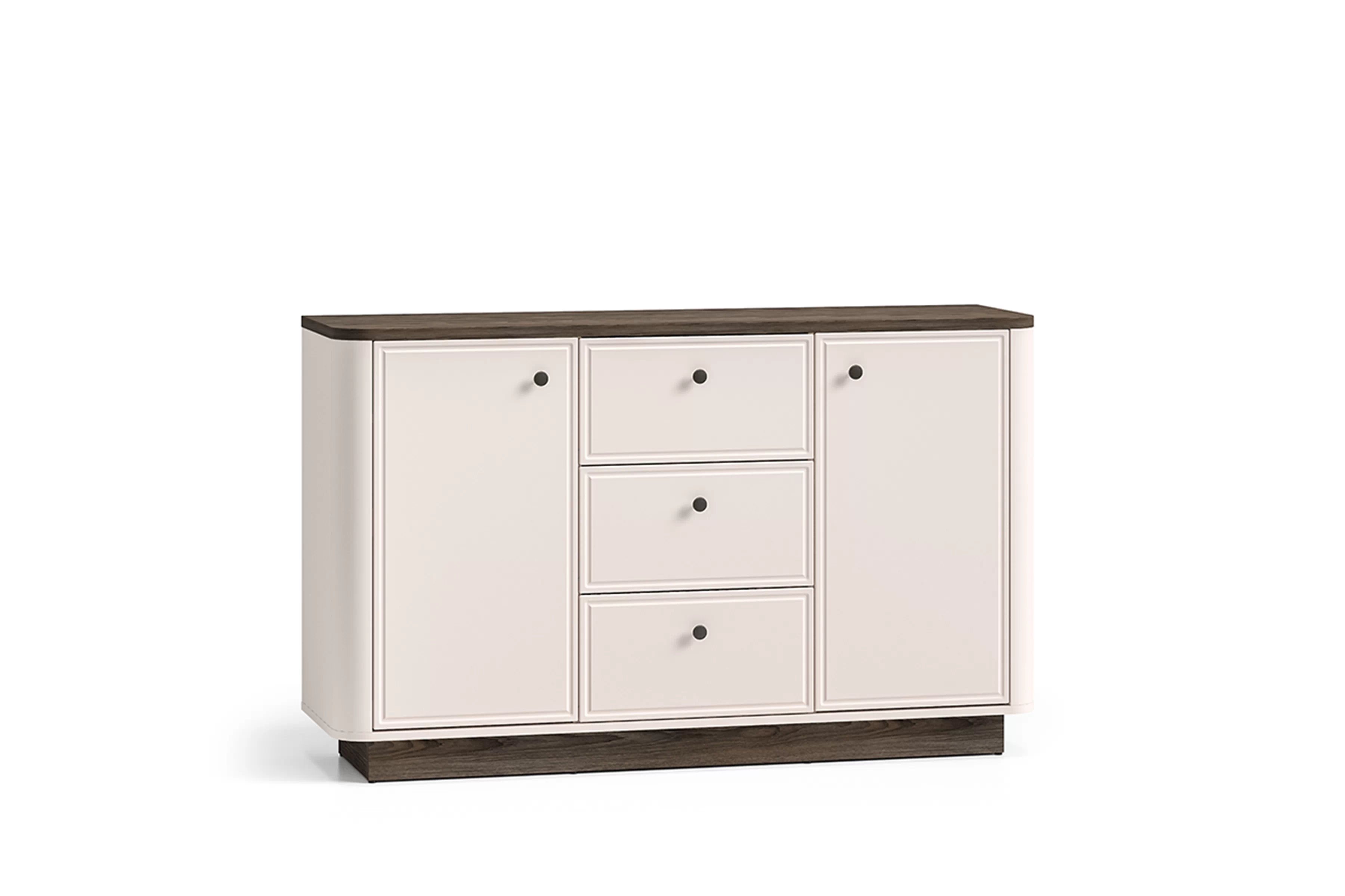 Komoda Amberto 138 cm so zásuvkami - kašmír / dub windmill dark Komoda Amberto 138 cm so zásuvkami - kašmír / Dub windmill dark