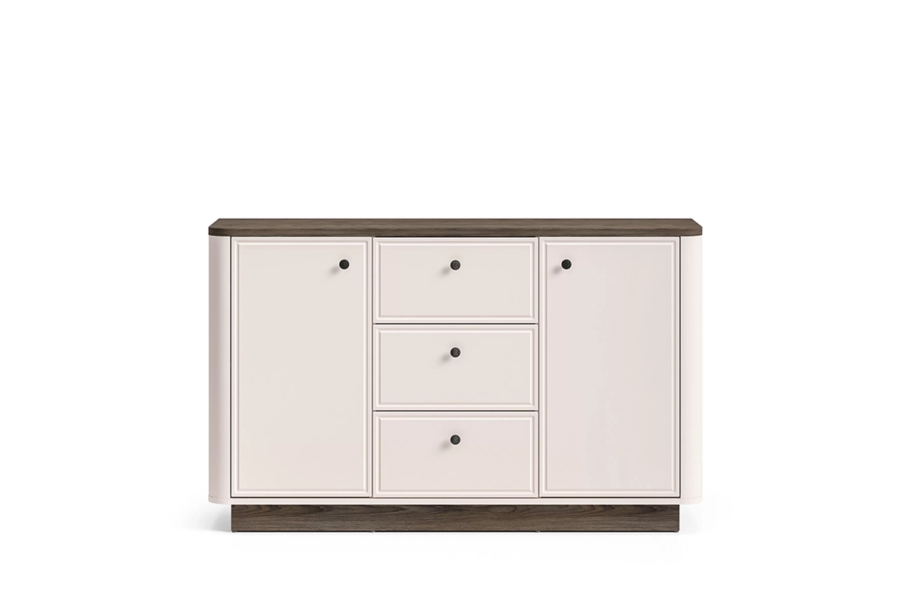 Komoda Amberto 138 cm so zásuvkami - kašmír / dub windmill dark Komoda Amberto 138 cm so zásuvkami - kašmír / Dub windmill dark