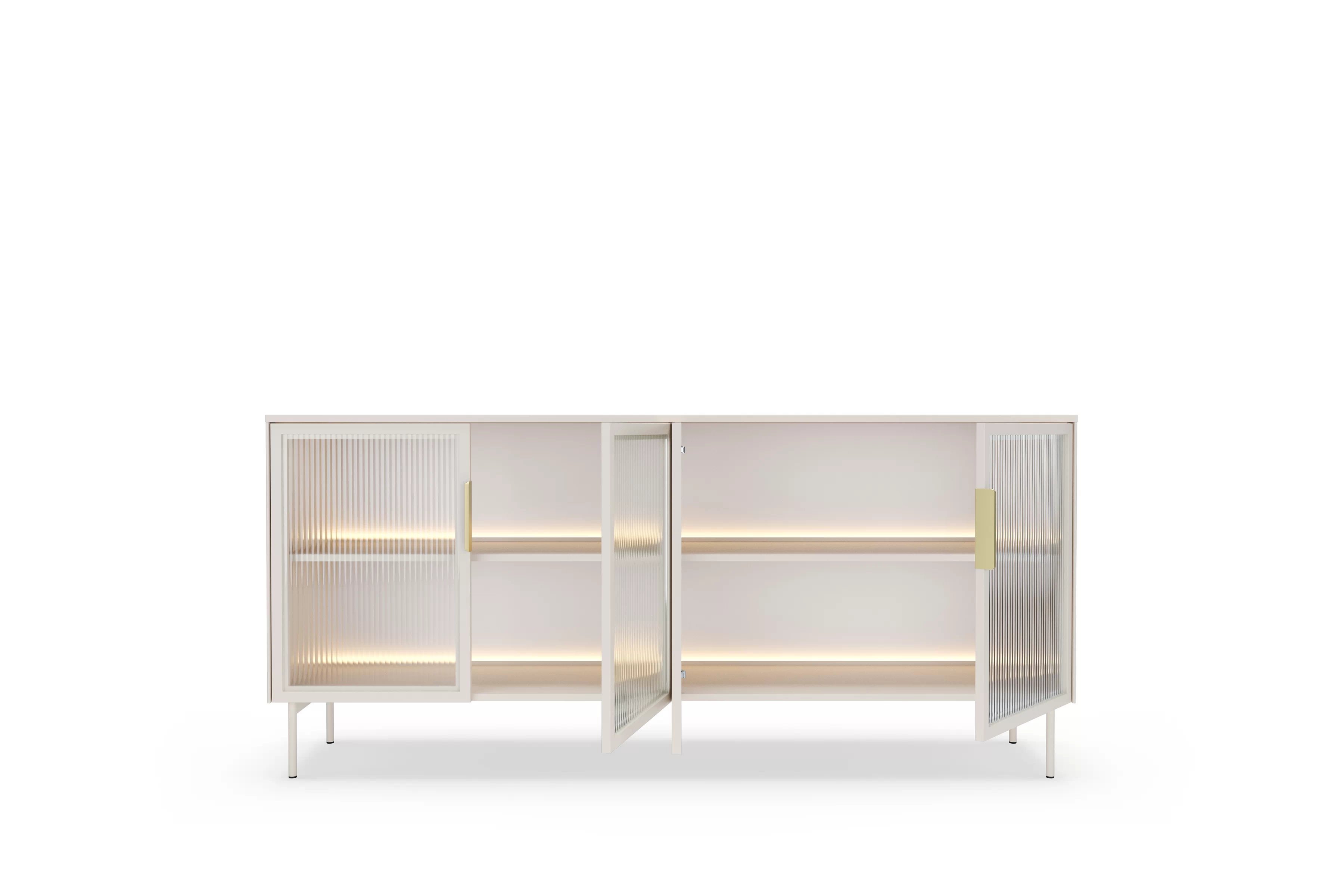 Komoda Auri 181 cm s osvětlením - kašmír Komoda Auri 181 cm s osvětlením - kašmír