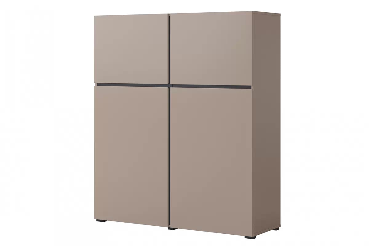 Komoda Cross 119 cm - congo / černá Komoda Cross 76 - 119 cm - congo / Černý