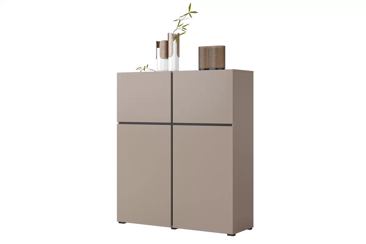 Komoda Cross 119 cm - congo / černá Komoda Cross 76 - 119 cm - congo / Černý