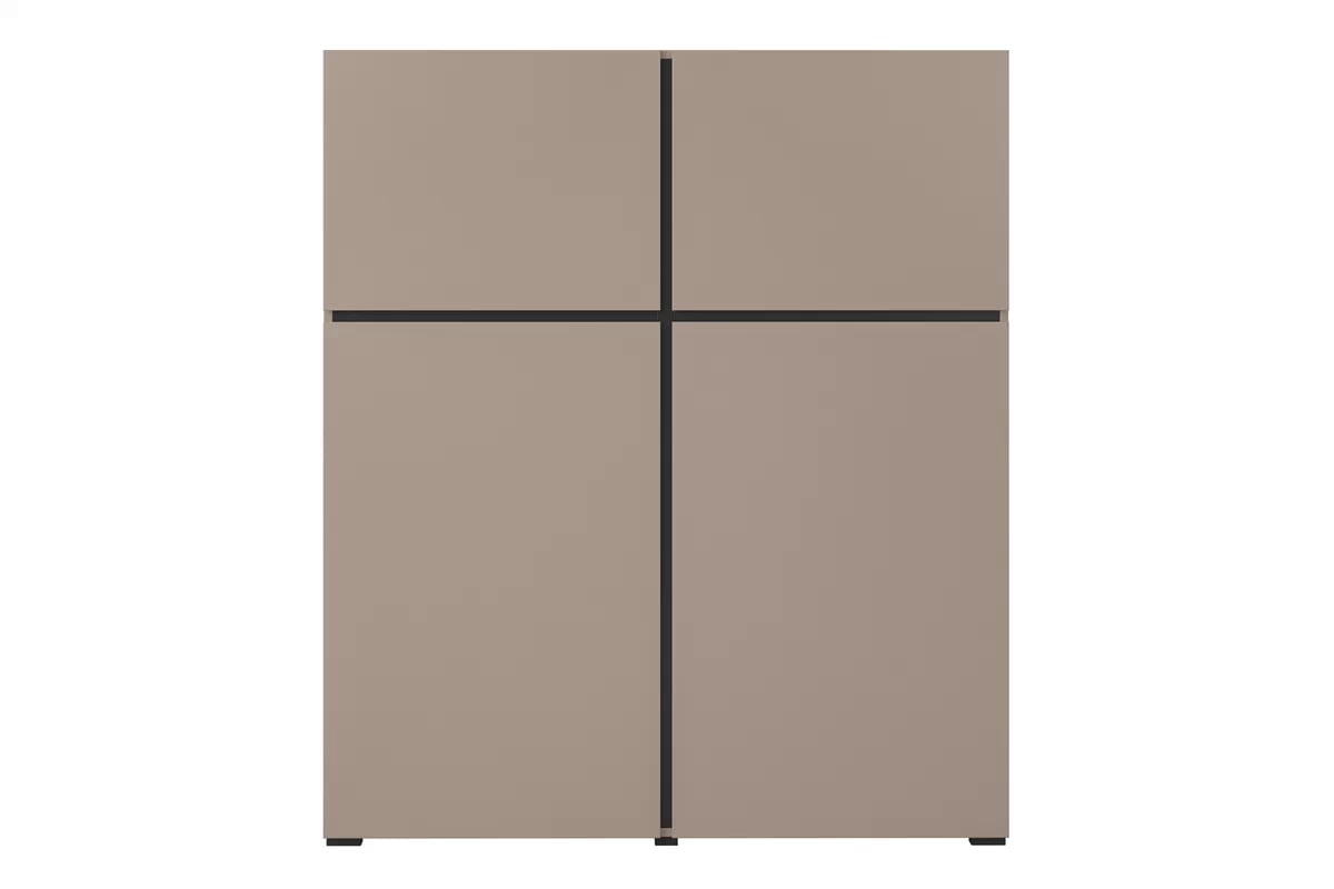 Komoda Cross 119 cm - congo / černá Komoda Cross 76 - 119 cm - congo / Černý