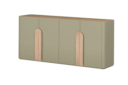 Štvordverová Komoda Amilio 200 cm - eukaliptus / Dub baltic dune