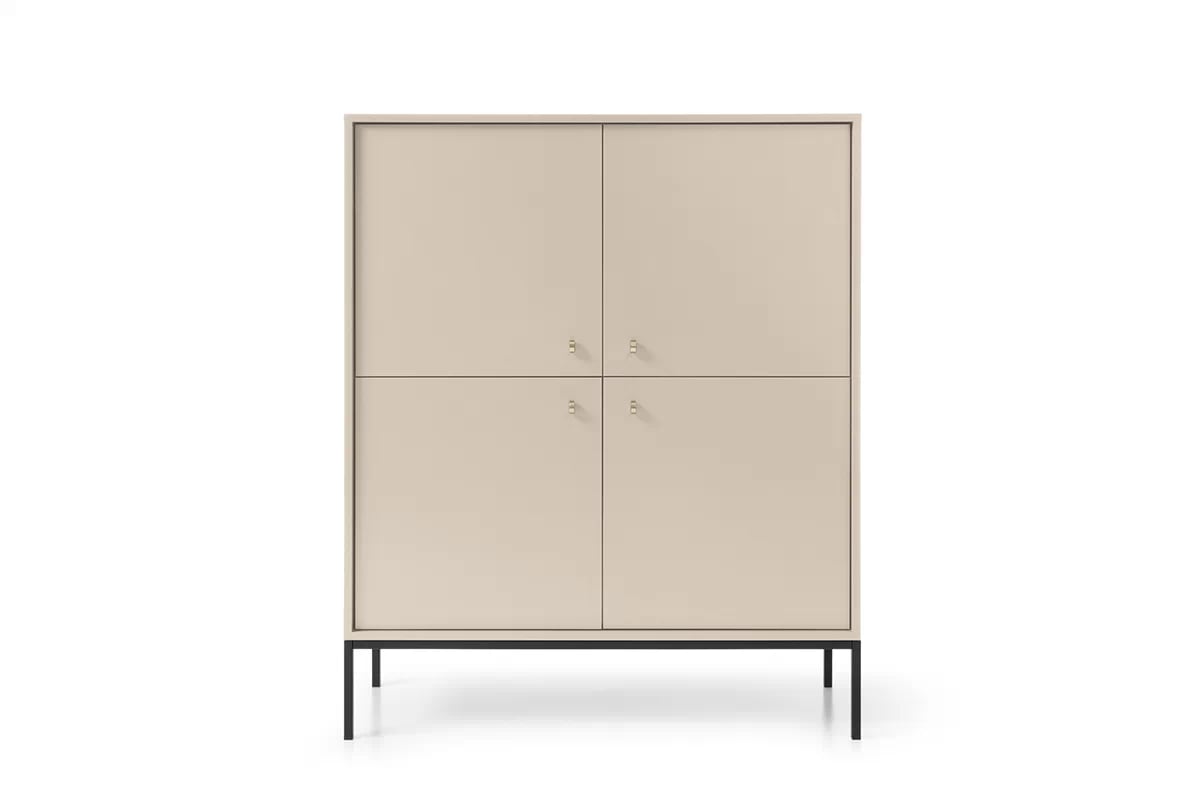 Komoda Eladia 104 - béžová Béžová Štvordverová Komoda