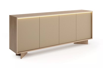 Komoda Erini 204 cm - bolivar prírodný / cappuccino