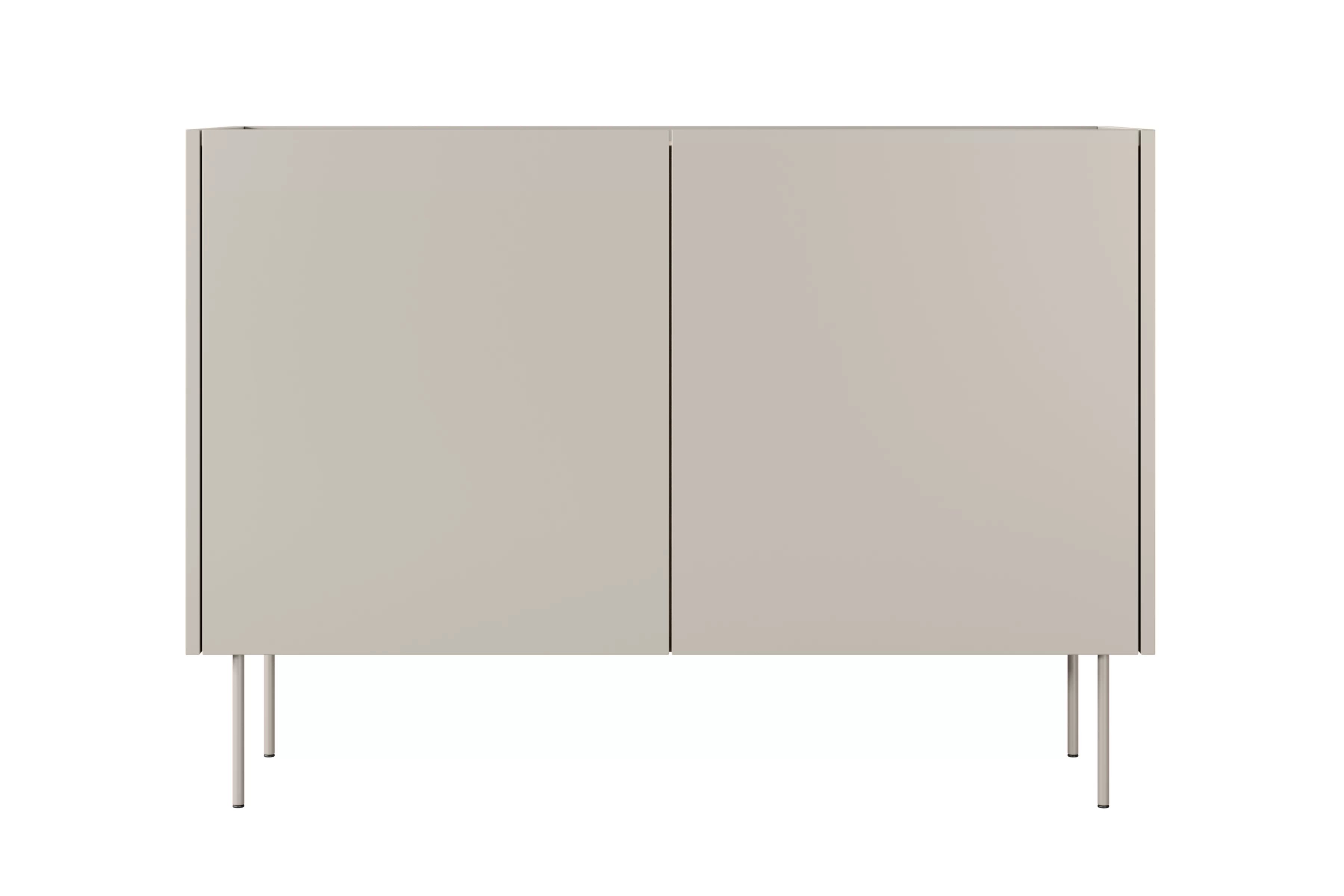 Komoda Desin 120 cm s kovovými nohami - kašmír / dub nagano Komoda Desin 120 cm z metalowymi nogami - kašmír / Dub nagano