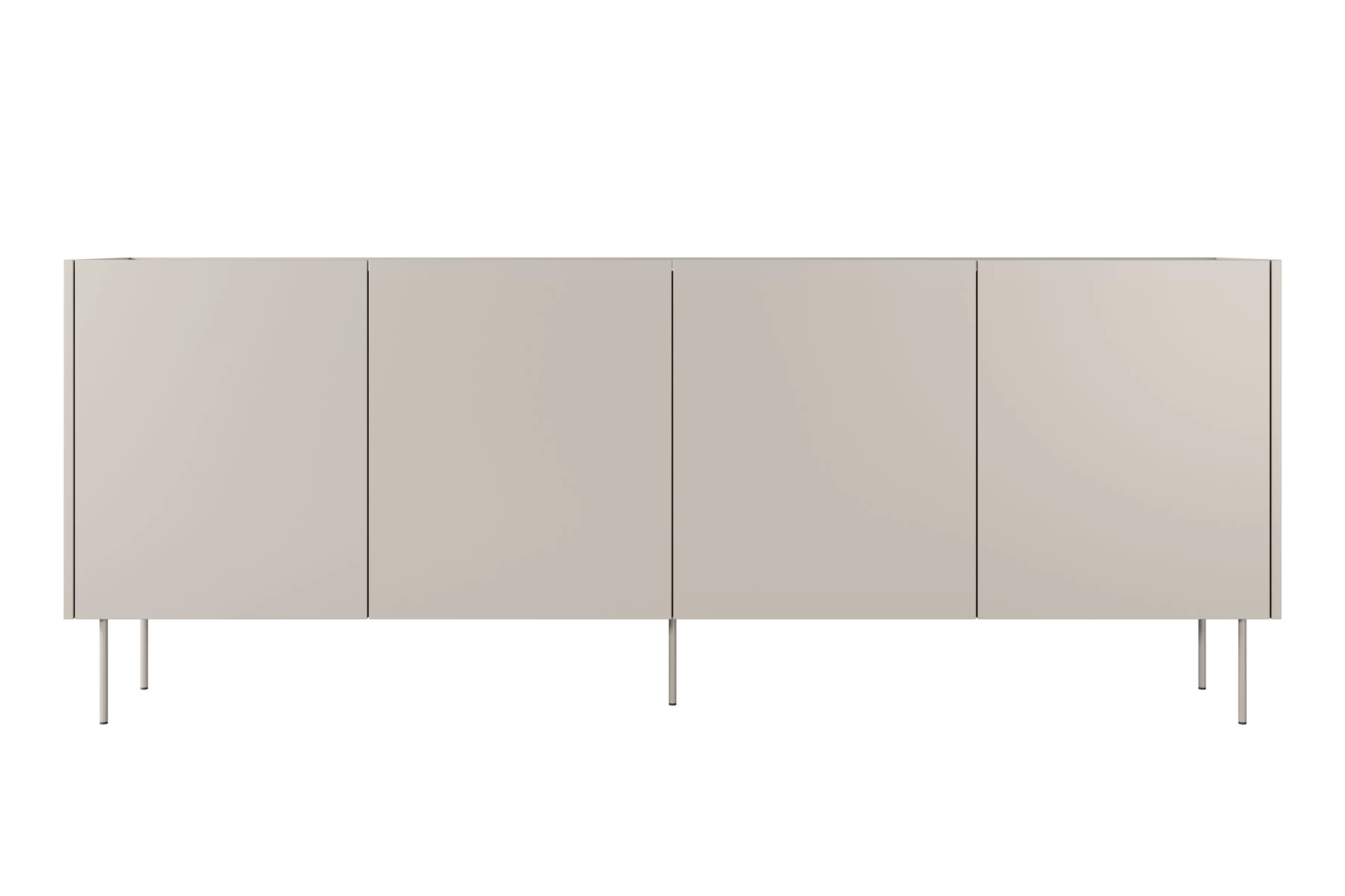 Komoda Desin 220 cm - kašmírová / dub nagano Komoda Desin 220 cm z metalowymi nogami - kašmír / Dub nagano