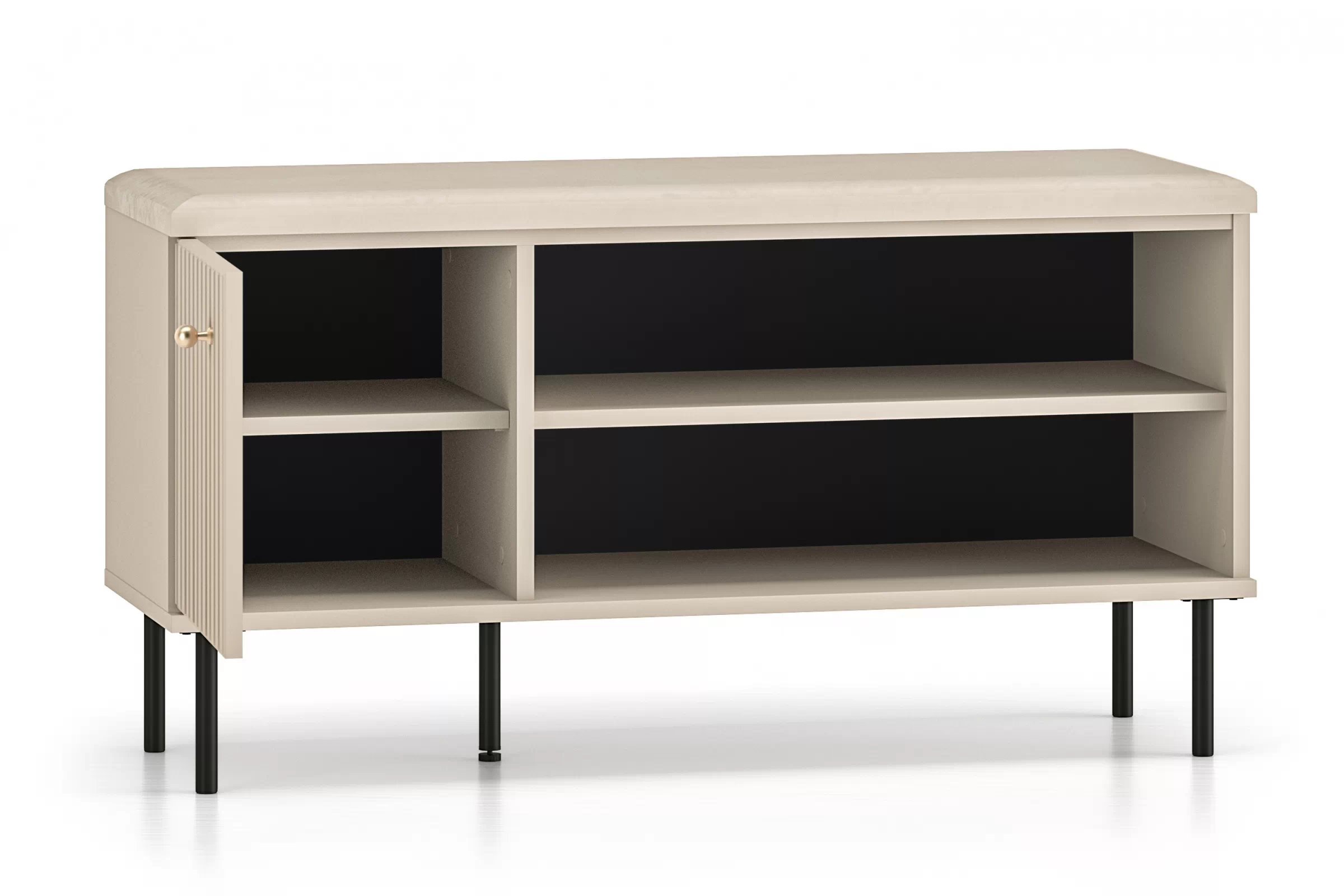 Předsíňová komoda Jamuzi 102 cm - kašmír Komoda do předsíně Jamuzi 15 - 102 cm - kašmír