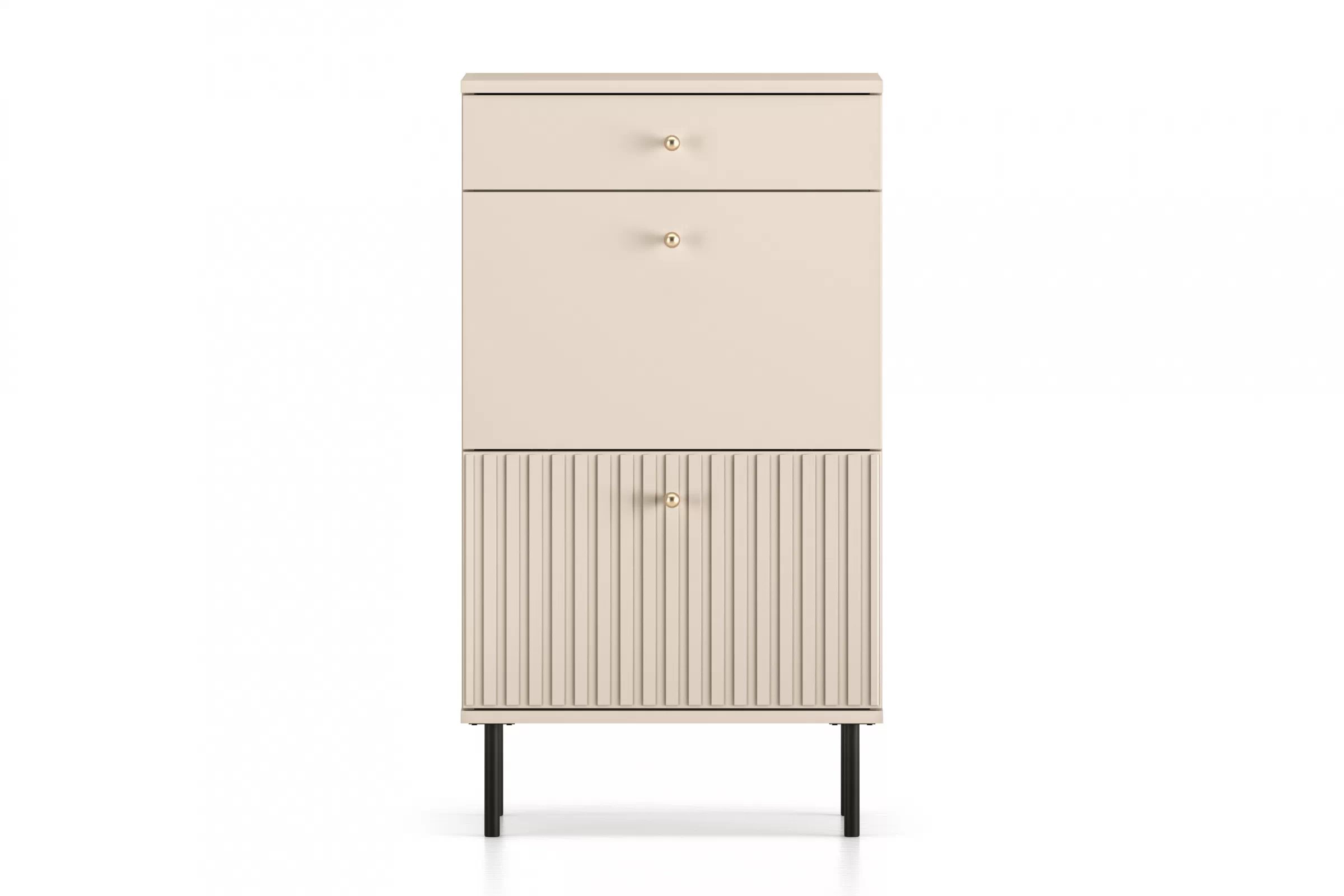 Komoda Jamuzi 55 cm - kašmír Komoda do předsíně z szuflada Jamuzi 13 - 55 cm - kašmír