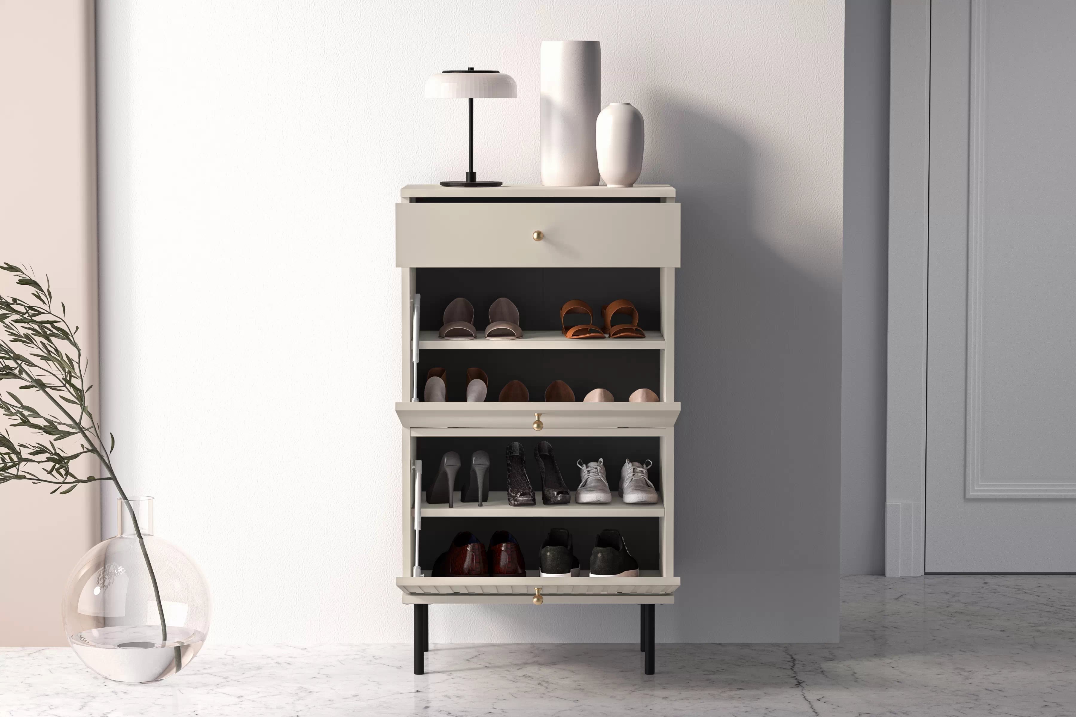 Komoda Jamuzi 55 cm - kašmír Komoda do předsíně z szuflada Jamuzi 13 - 55 cm - kašmír