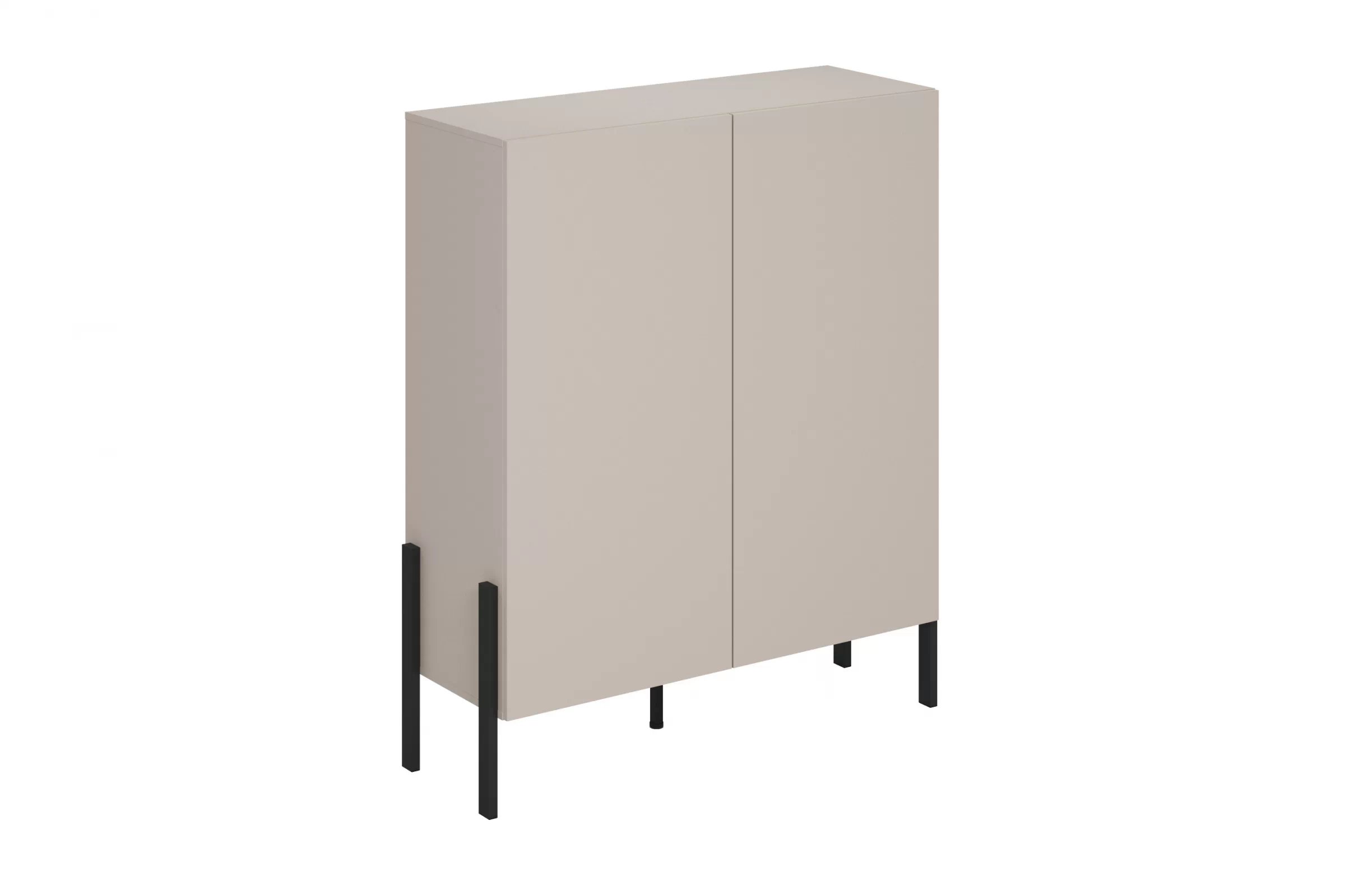 Komoda do obývacej izby Jukon 114 cm - kašmír / čierne nožičky Komoda do obývacej izby Wezilo 114 cm - kašmír / čierny nožičky