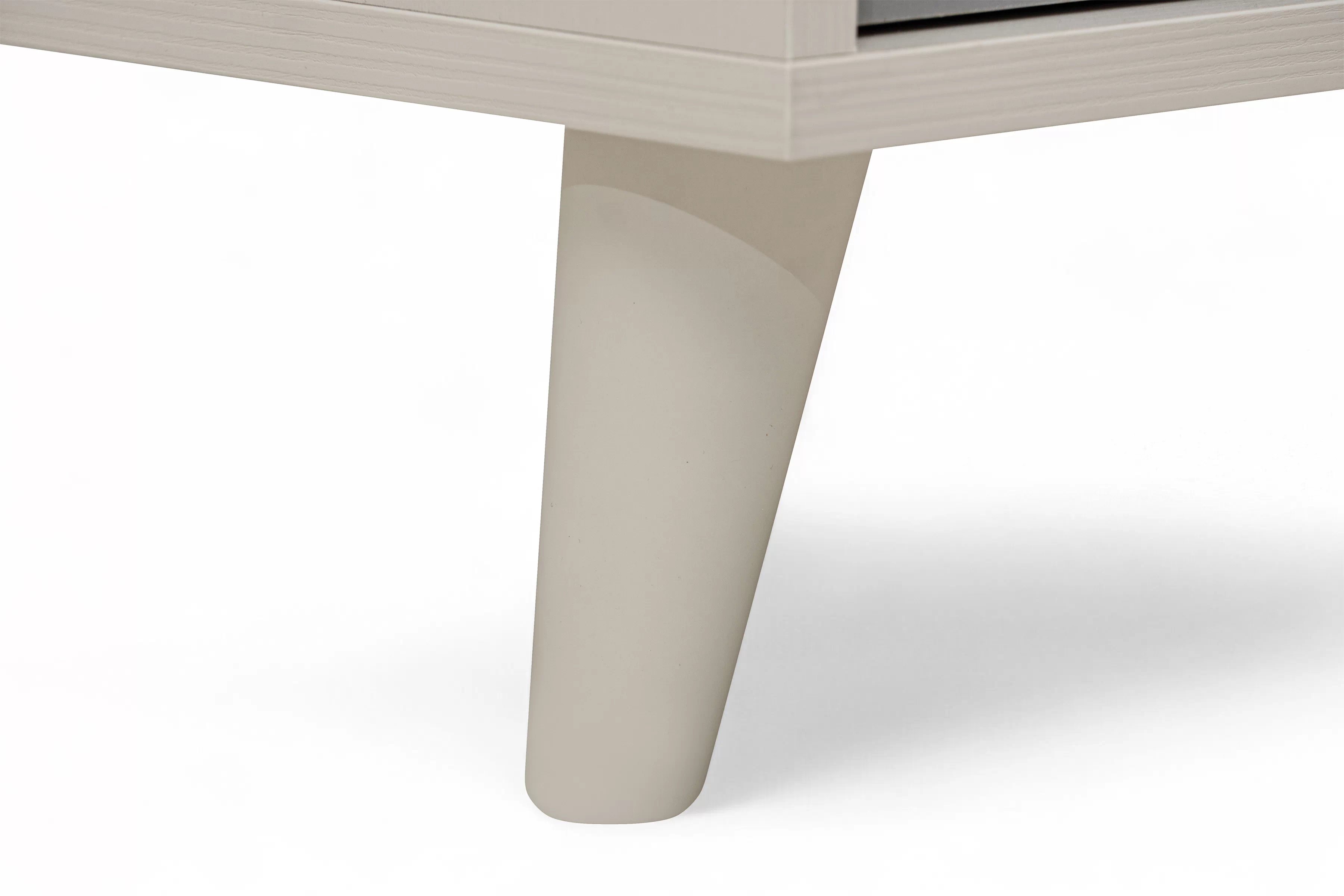 Komoda do detskej izby Marla 90 cm - púštny piesok / sivá Komoda dziecieca Marla 90 cm so zásuvkami - piasek pustyni / šedý pallad