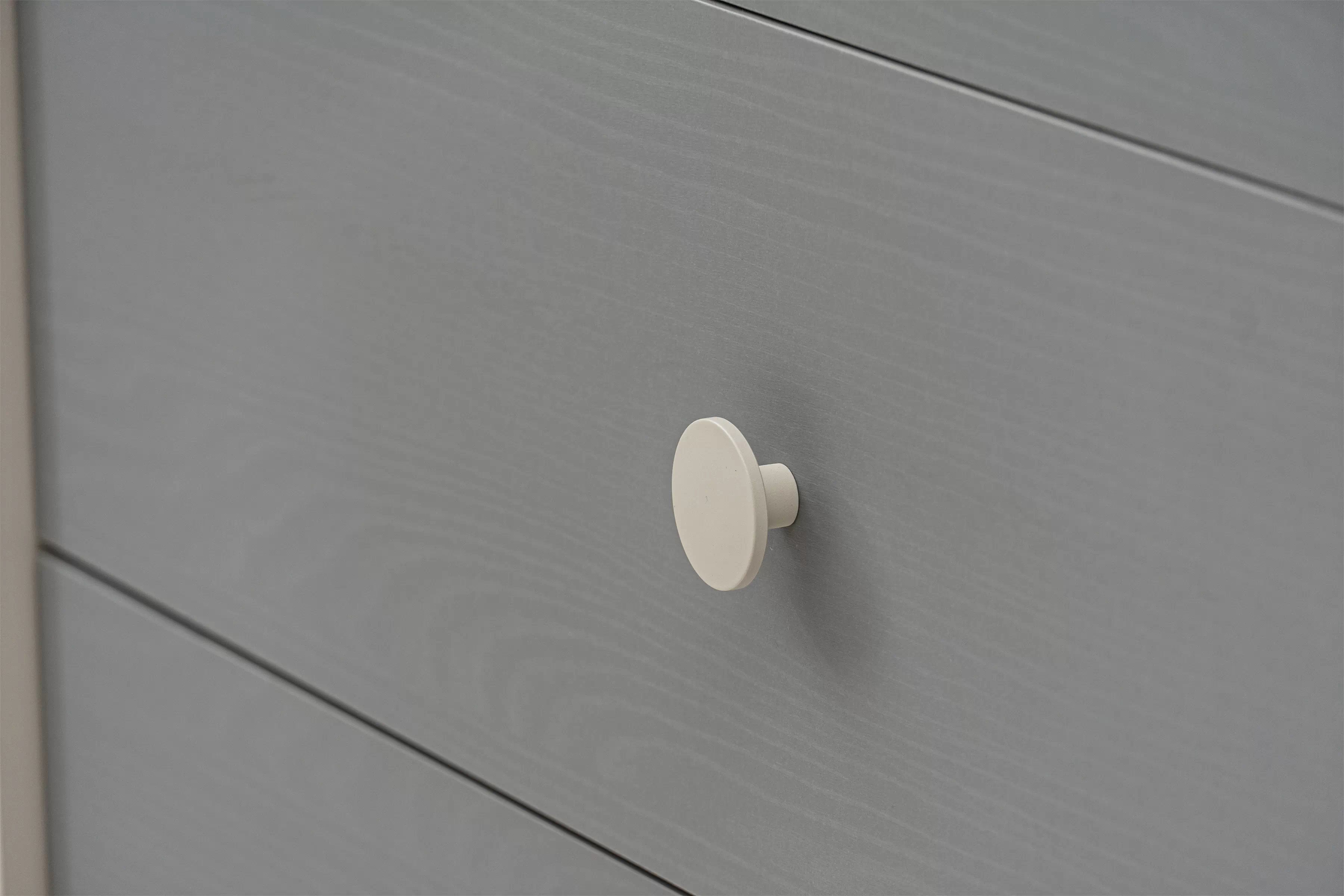 Komoda do detskej izby Marla 90 cm - púštny piesok / sivá Komoda dziecieca Marla 90 cm so zásuvkami - piasek pustyni / šedý pallad