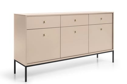 Bežová trojdverová komoda Eladia 154 cm so zásuvkami