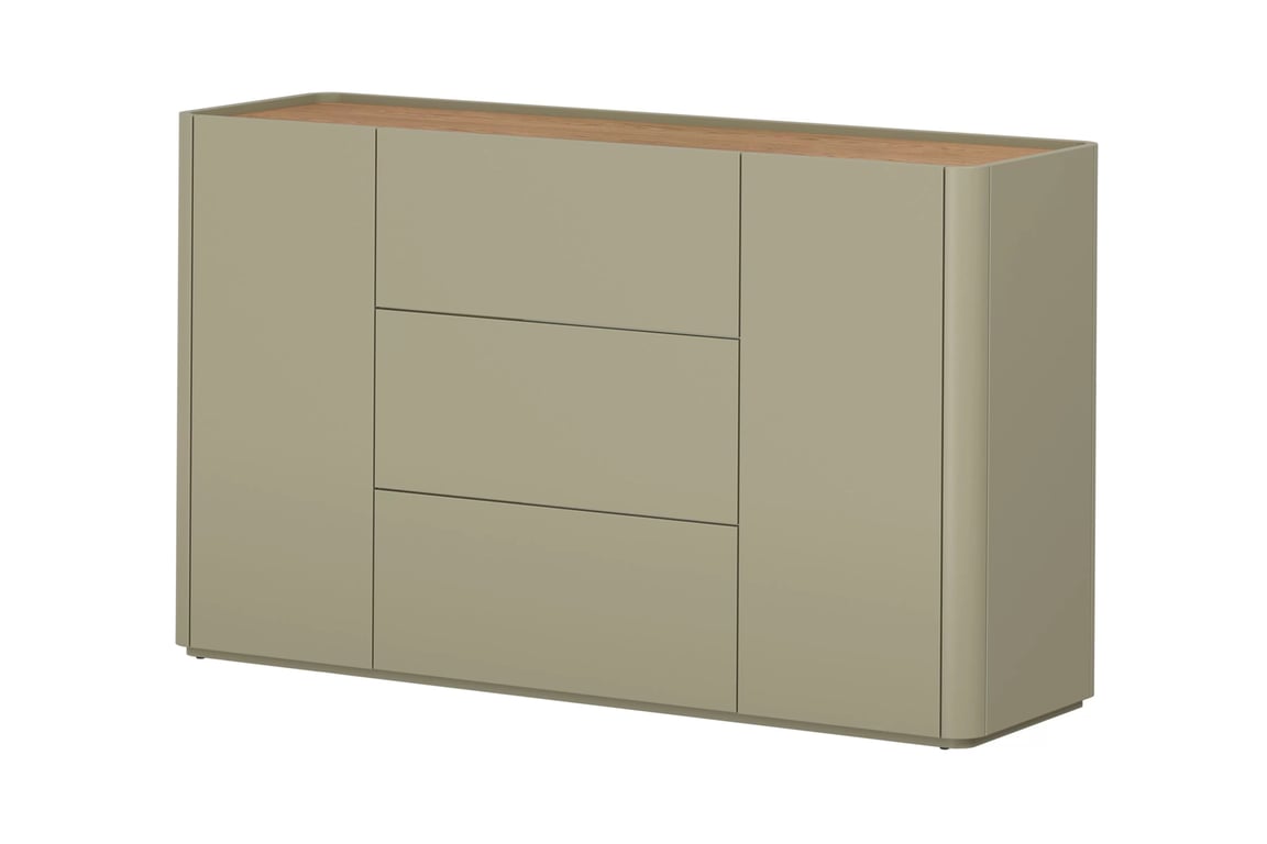 Komoda Elivo 150 cm se zásuvkami - eukaliptus / dub baltic dune Komoda Elivo 150 cm se zásuvkami - eukaliptus / dub baltic dune