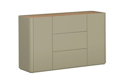 Komoda Elivo 150 cm so zásuvkami - eukalyptus / dub baltic dune