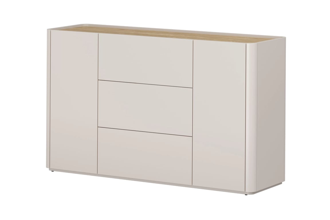 Komoda Elivo 150 cm so zásuvkami - kašmír / Dub olejowany Komoda Elivo 150 cm so zásuvkami - kašmír / Dub olejowany