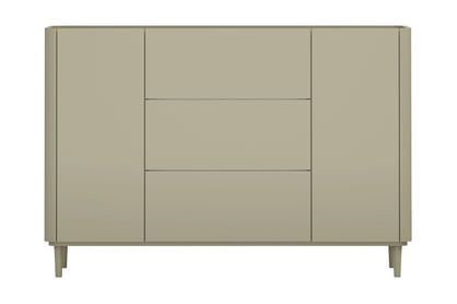 Komoda Elivo 150 cm se zásuvkami na nožkách - eukaliptus / dub baltic dune Komoda Elivo 150 cm se zásuvkami na nožkách - eukaliptus / dub baltic dune