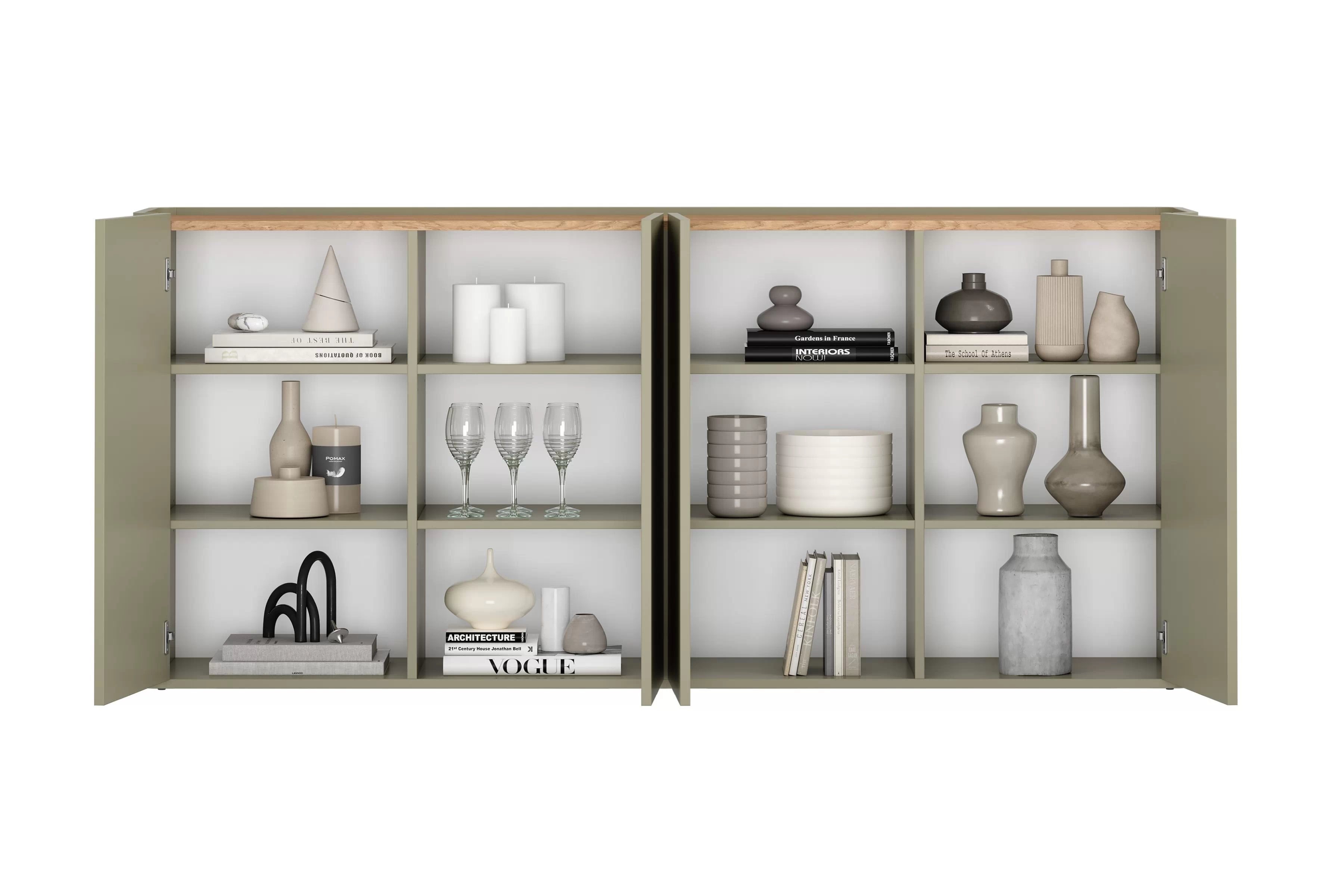 Komoda Elivo 200 cm - eukalyptus / dub baltic dune Komoda Elivo 200 cm - eukaliptus / Dub baltic dune