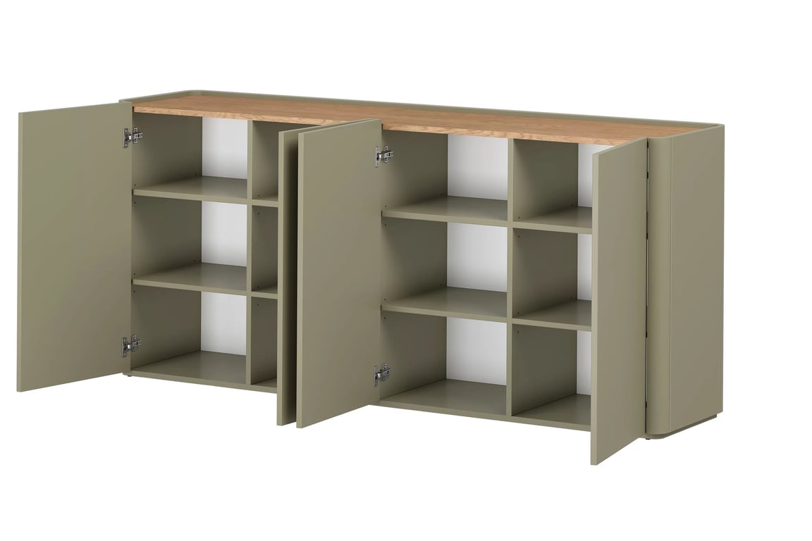Komoda Elivo 200 cm - eukalyptus / dub baltic dune Komoda Elivo 200 cm - eukaliptus / dub baltic dune