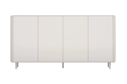 Komoda Elivo 200 cm na nožičkách - kašmír / olejovaný dub Komoda Elivo 200 cm na nôžkach - kašmír / Dub olejowany