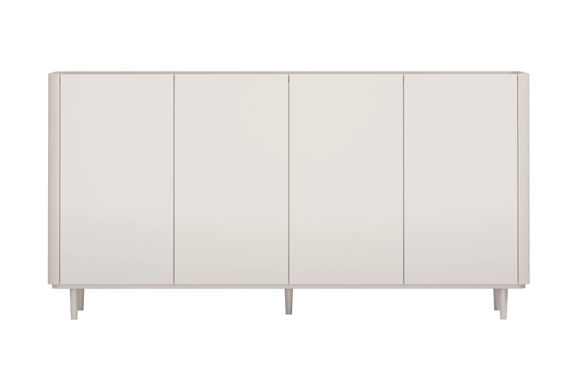 Komoda Elivo 200 cm na nožičkách - kašmír / olejovaný dub Komoda Elivo 200 cm na nôžkach - kašmír / Dub olejowany