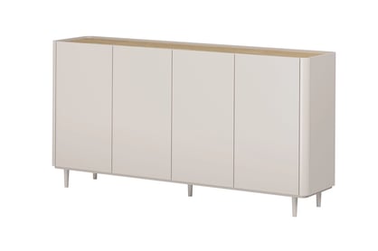 Komoda Elivo 200 cm na nožkách - kašmír / dub olejowany