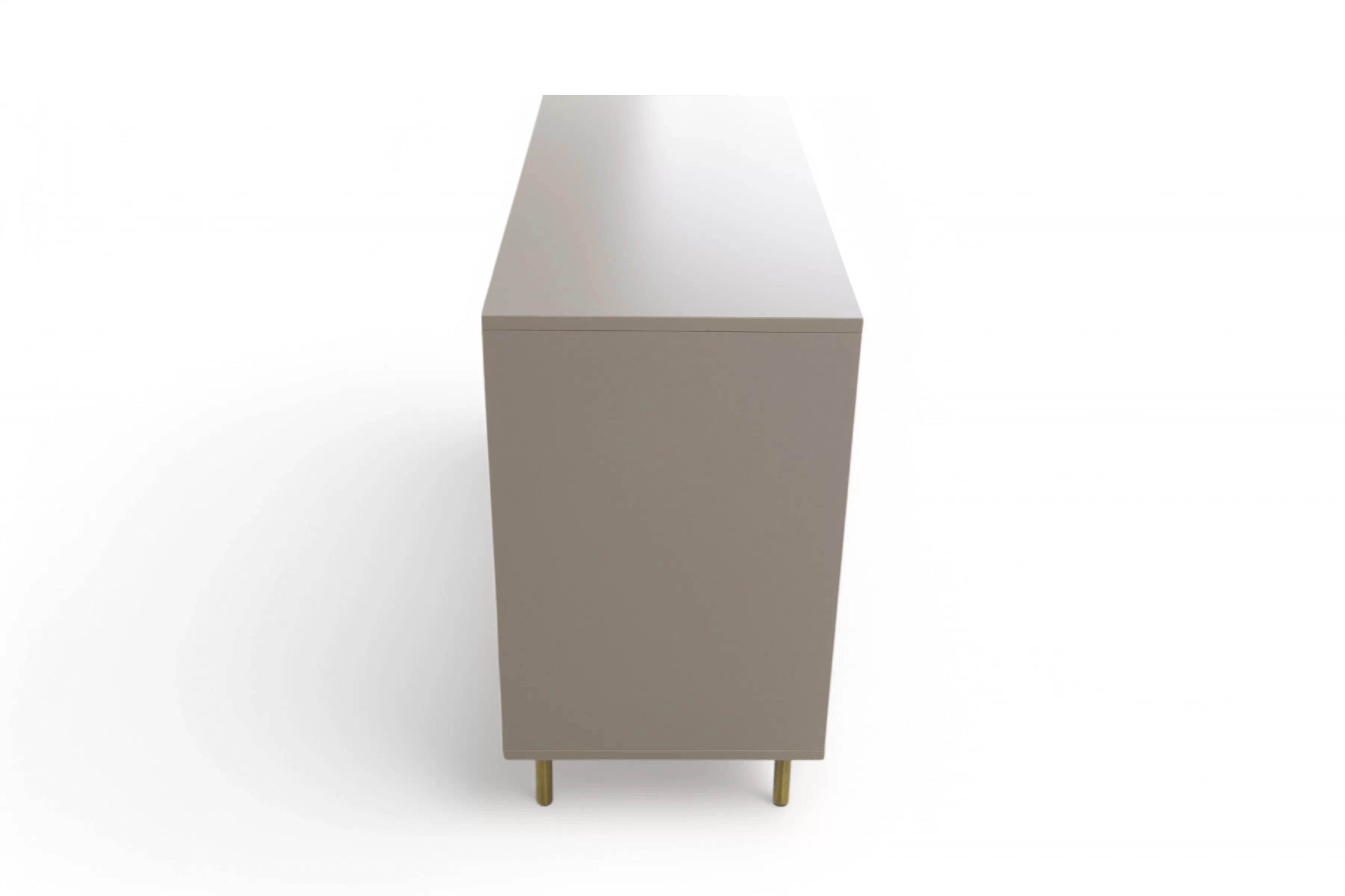 Komoda Nubo 100 cm so zásuvkou - kašmírová / zlatá Komoda Gotimo 100 cm z szuflada  - kašmír / zlote nožičky