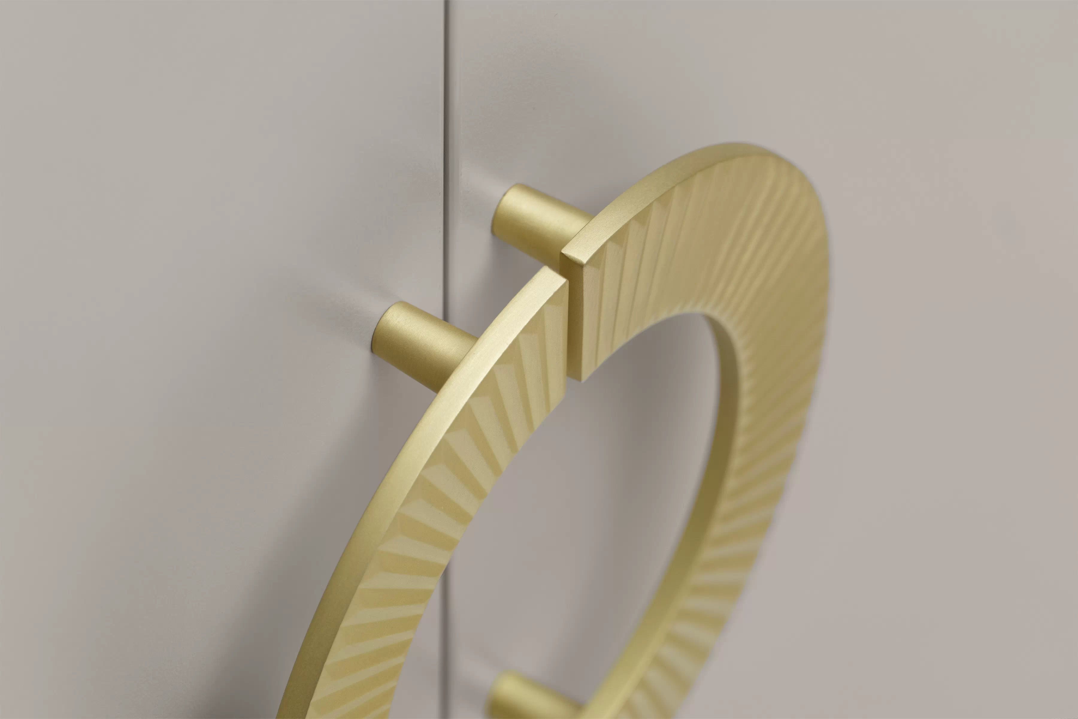 Komoda Nubo 100 cm so zásuvkou - kašmírová / zlatá Komoda Gotimo 100 cm z szuflada  - kašmír / zlote nožičky