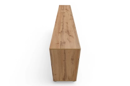 Komoda Gramon 225 cm se zásuvkami - dub wotan / černá Komoda Gramon 225 cm se zásuvkami - dub wotan / černá