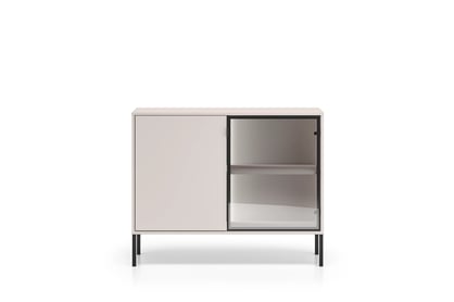 Komoda Harmona 107 cm dvoudveřová s osvětlením - kašmír Komoda Harmona 107 cm dvoudveřová s osvětlením - kašmír