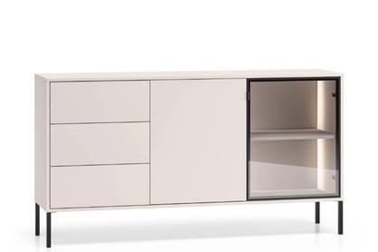 Komoda Harmona 160 cm s osvetlením - kašmírová