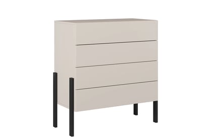 Komoda Jukon 84 cm - kašmírová / čierna