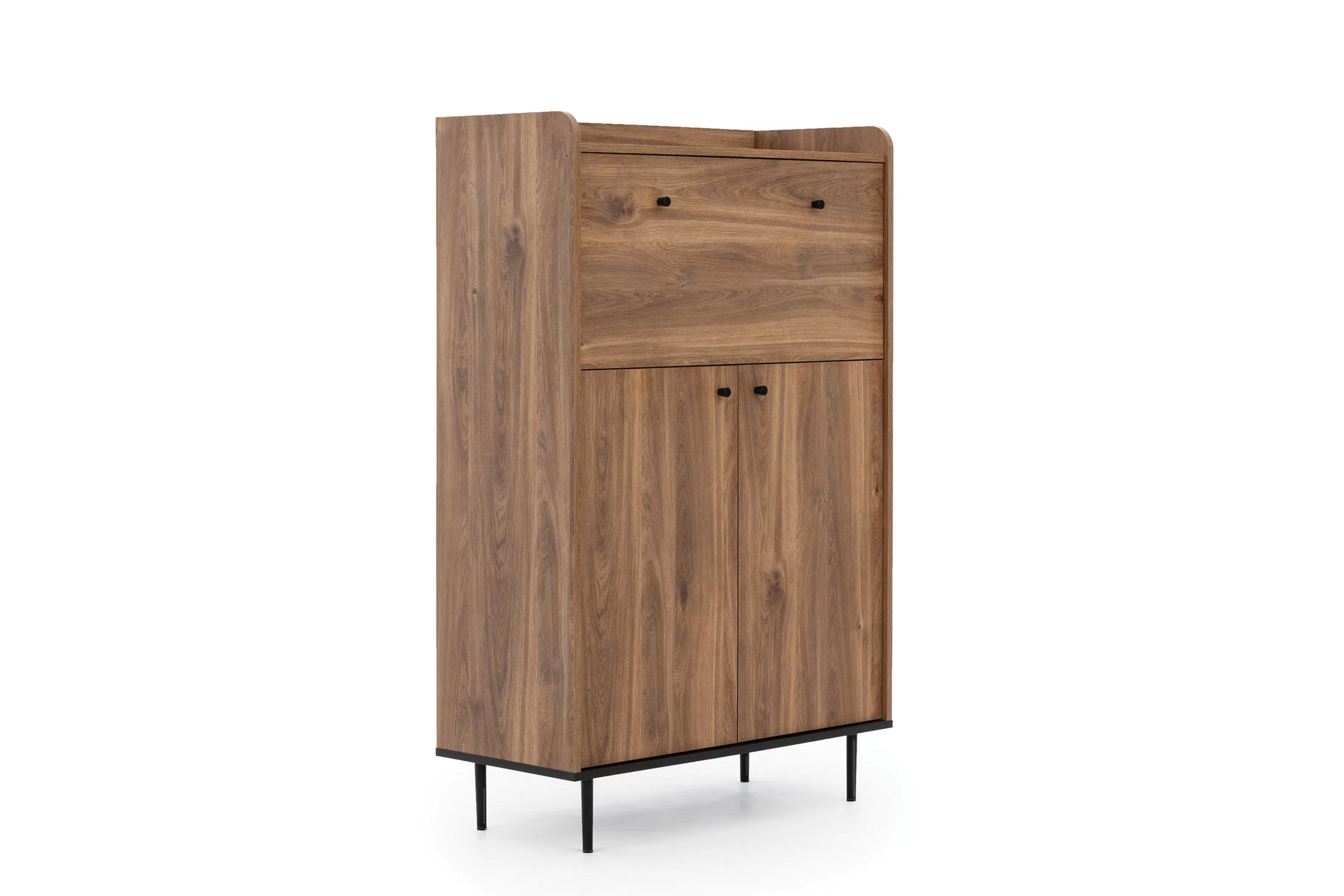 Moderní komoda Kastelio 90 cm dvoudveřová s barem - brandy castello Komoda Kastelio 90 cm dvoudveřová s barem - brandy castello