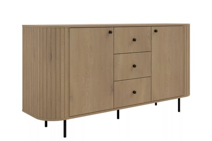 Moderní komoda Lento 165 cm s šuplíky - dub cremona