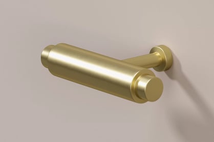 Komoda Lorini 150 cm so zásuvkami - kašmír / zlaté úchytky T-bar Komoda Lorini 150 cm so zásuvkami - kašmír / zlote úchyty T-bar