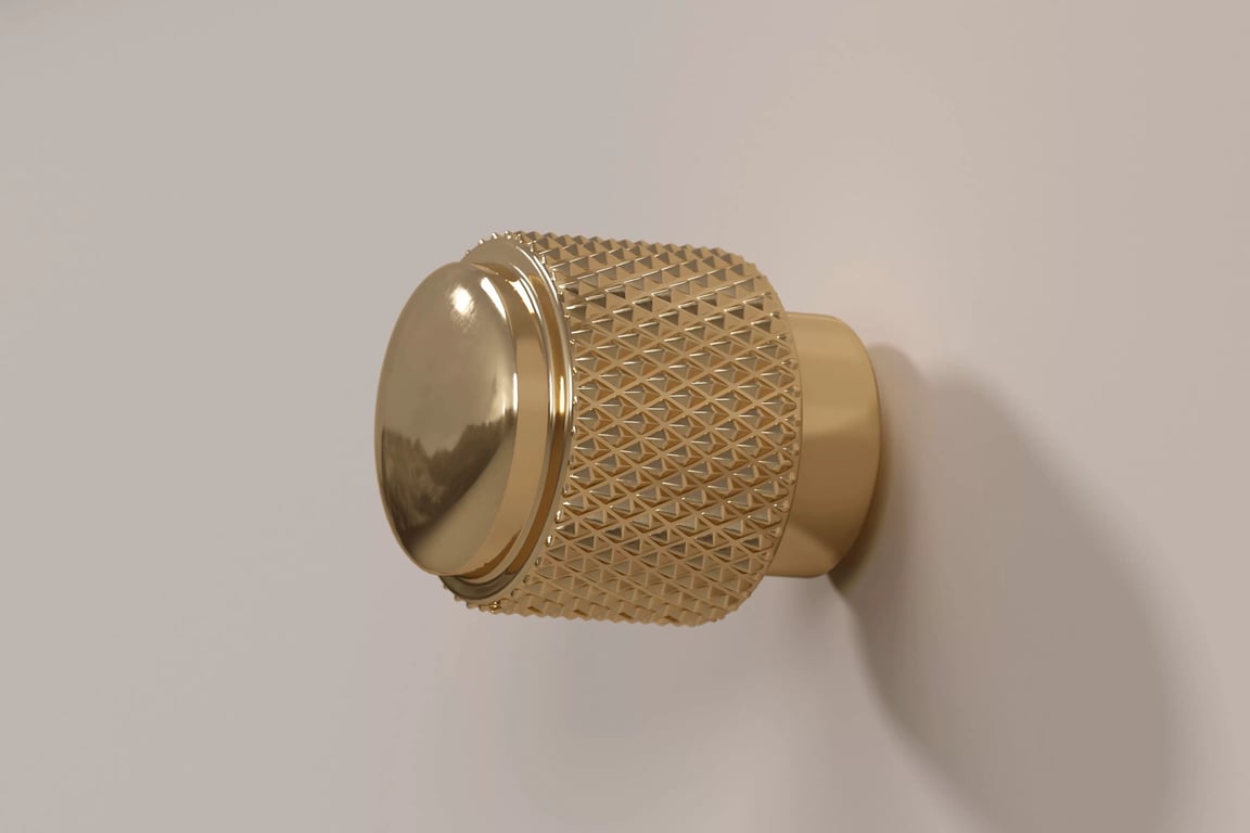 Komoda Lorini 150 cm so zásuvkami - kašmír / zlaté úchytky Komoda Lorini 150 cm so zásuvkami - kašmír / zlote úchyty