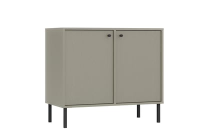 Dvojdverová komoda Lotina 84 cm - eukalyptus / čierne nohy Komoda Lotina 84 cm dvojdverová - eukaliptus / čierny nožičky