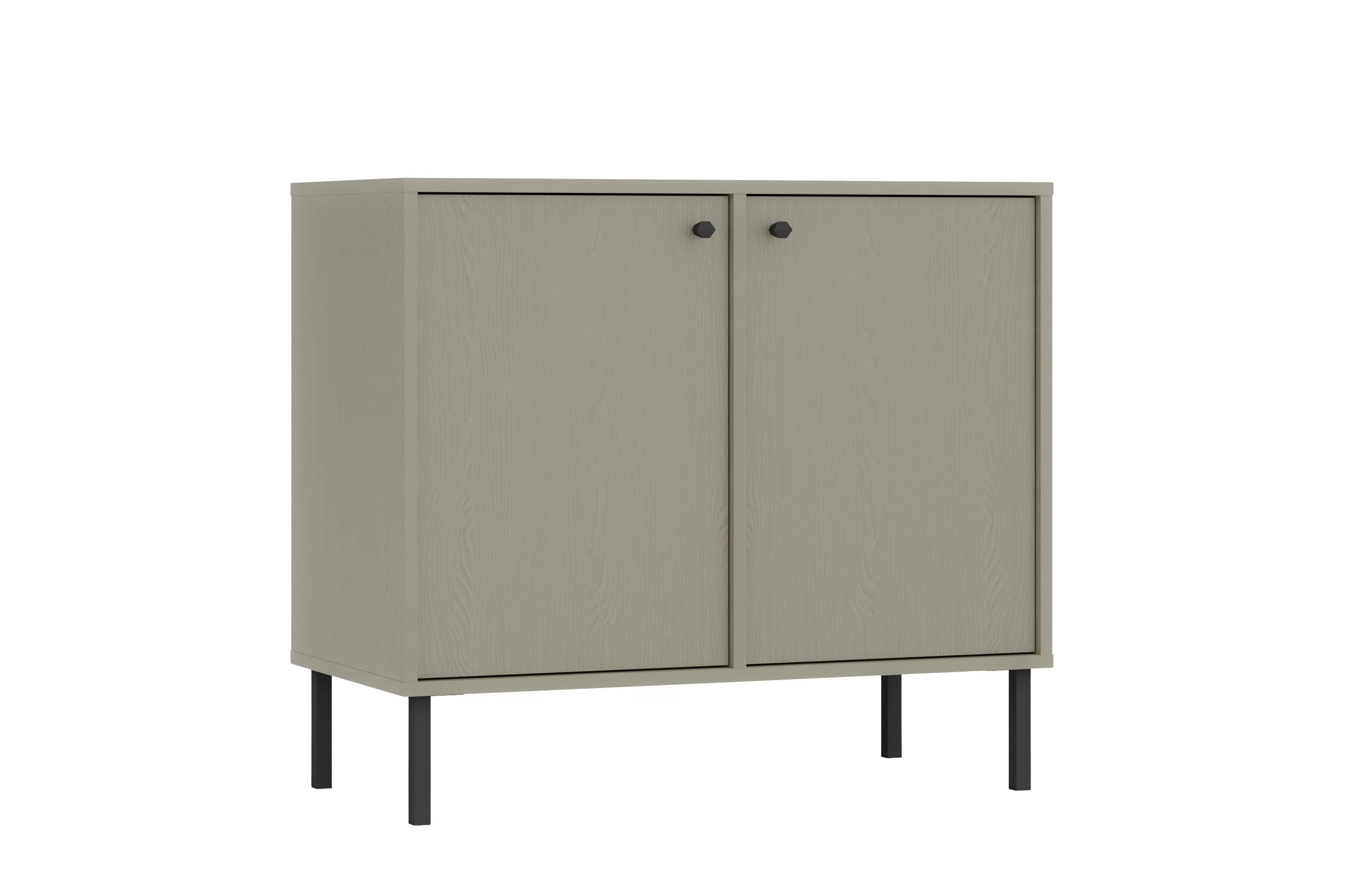 Dvojdverová komoda Lotina 84 cm - eukalyptus / čierne nohy Komoda Lotina 84 cm dvojdverová - eukaliptus / čierny nožičky