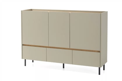 Komoda Azalio 150 cm se zásuvkami - eukalyptus / dub baltic dune Komoda Luca 7 se zásuvkami 150 cm - eukaliptus / dub baltic dune