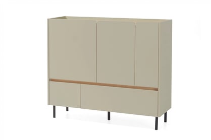 Komoda Azalio 120 cm se zásuvkami - eukalyptus / dub baltic dune Komoda Luca 8 se zásuvkami 120 cm - eukaliptus / dub baltic dune