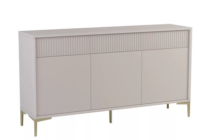 Bežová trojdverová komoda Luvi s zásuvkami 152 cm