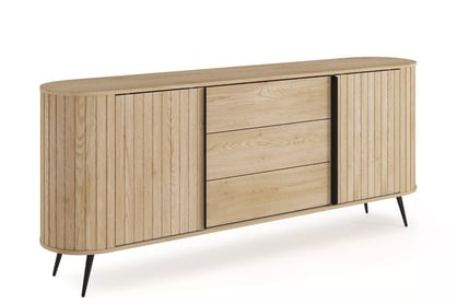 Komoda Luvio 196 cm so zásuvkami - dub cremona