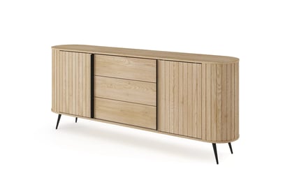 Komoda Luvio 196 cm se zásuvkami - dub cremona
