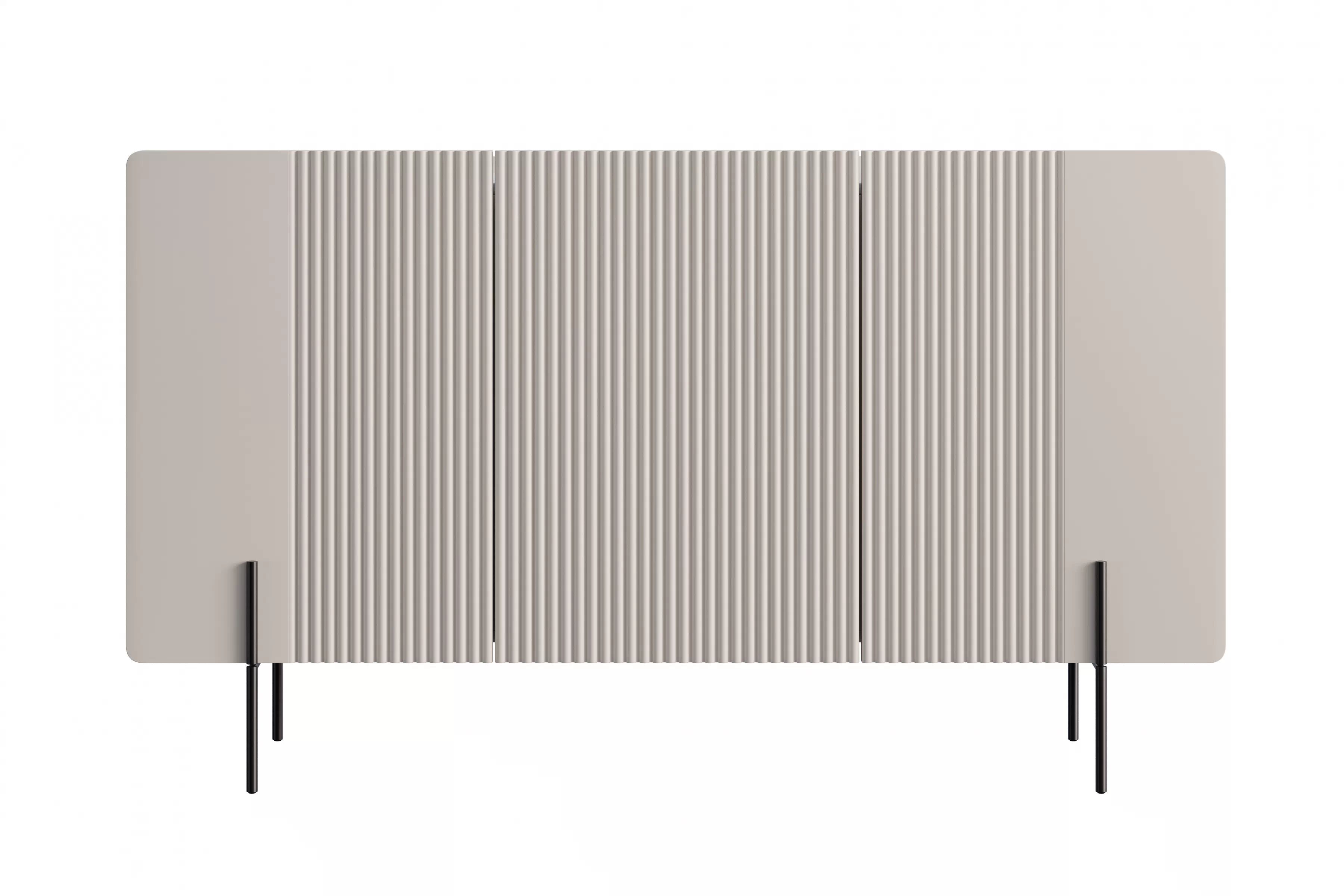 Komoda Malmi 150 cm - kašmírová / crema bianca / černé nožky Komoda Malmi 150 cm - kašmír / crema bianca / černá nozki