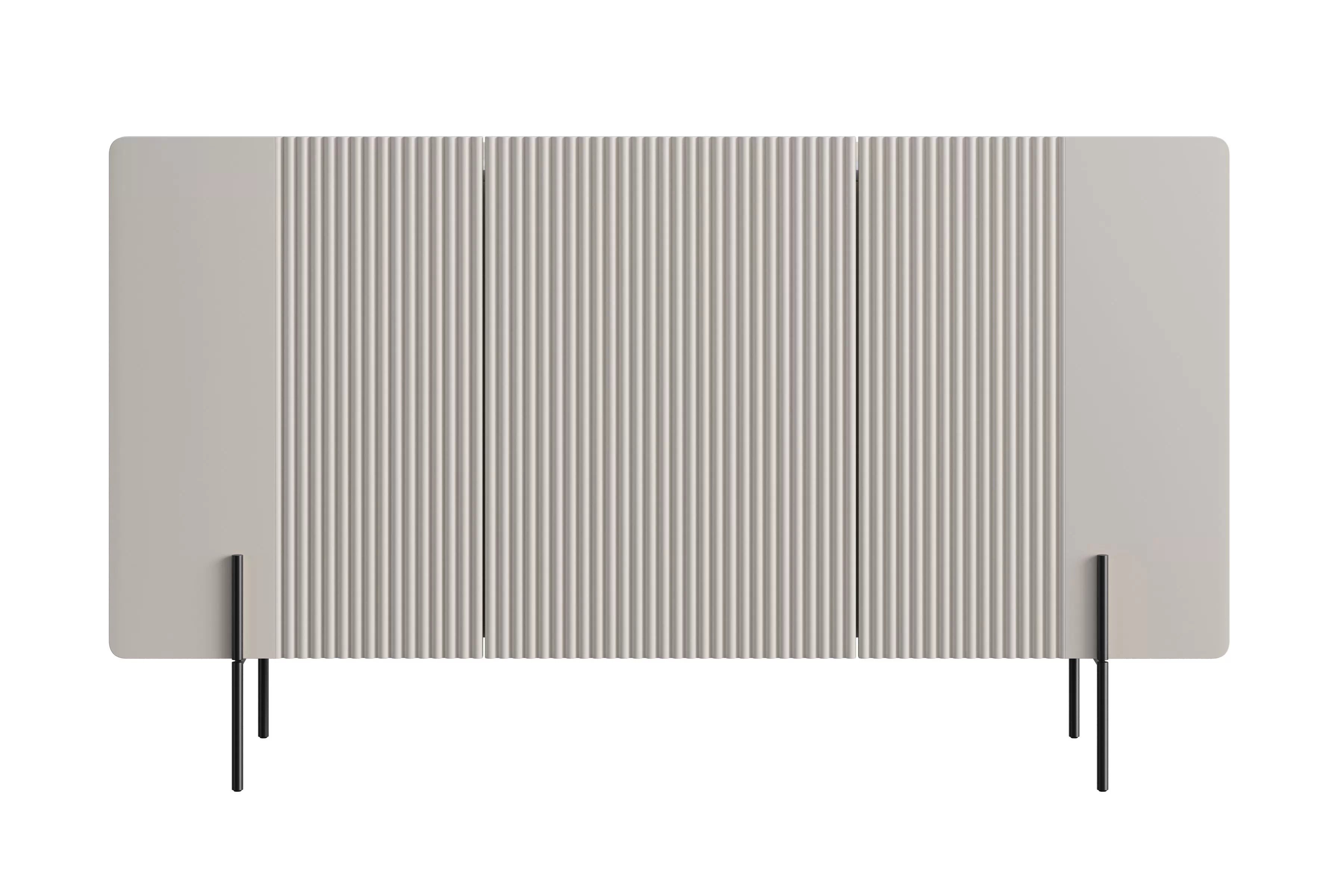 Komoda Malmi 150 cm - kašmírová / černé nožky Komoda Malmi 150 cm - kašmír / černá nozki