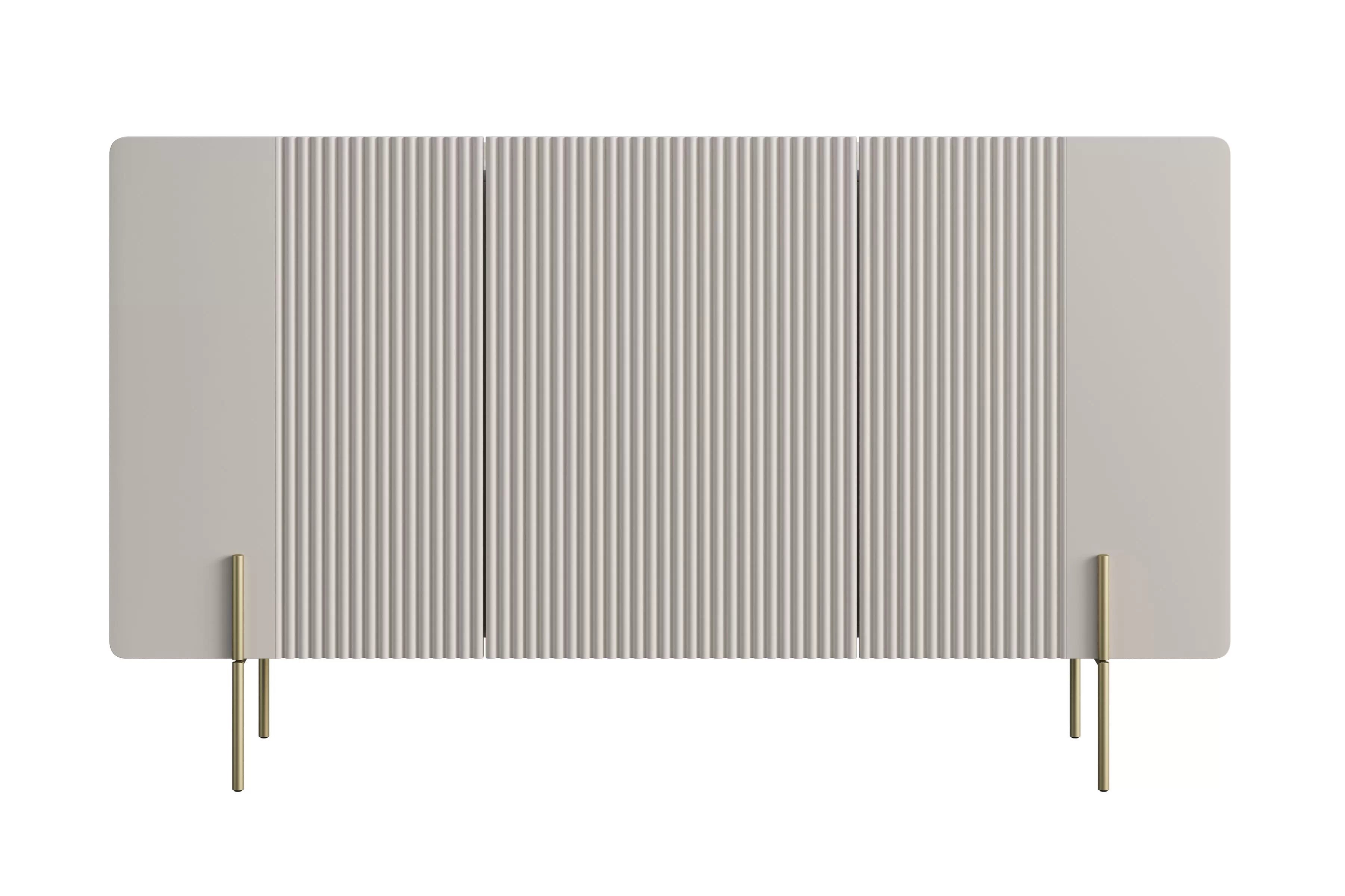 Komoda Malmi 150 cm - kašmírová / zlaté nožky Komoda Malmi 150 cm - kašmír / zlote nozki