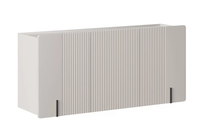 Závesná komoda Malmi 150 cm trojdverová - kašmír / čierna