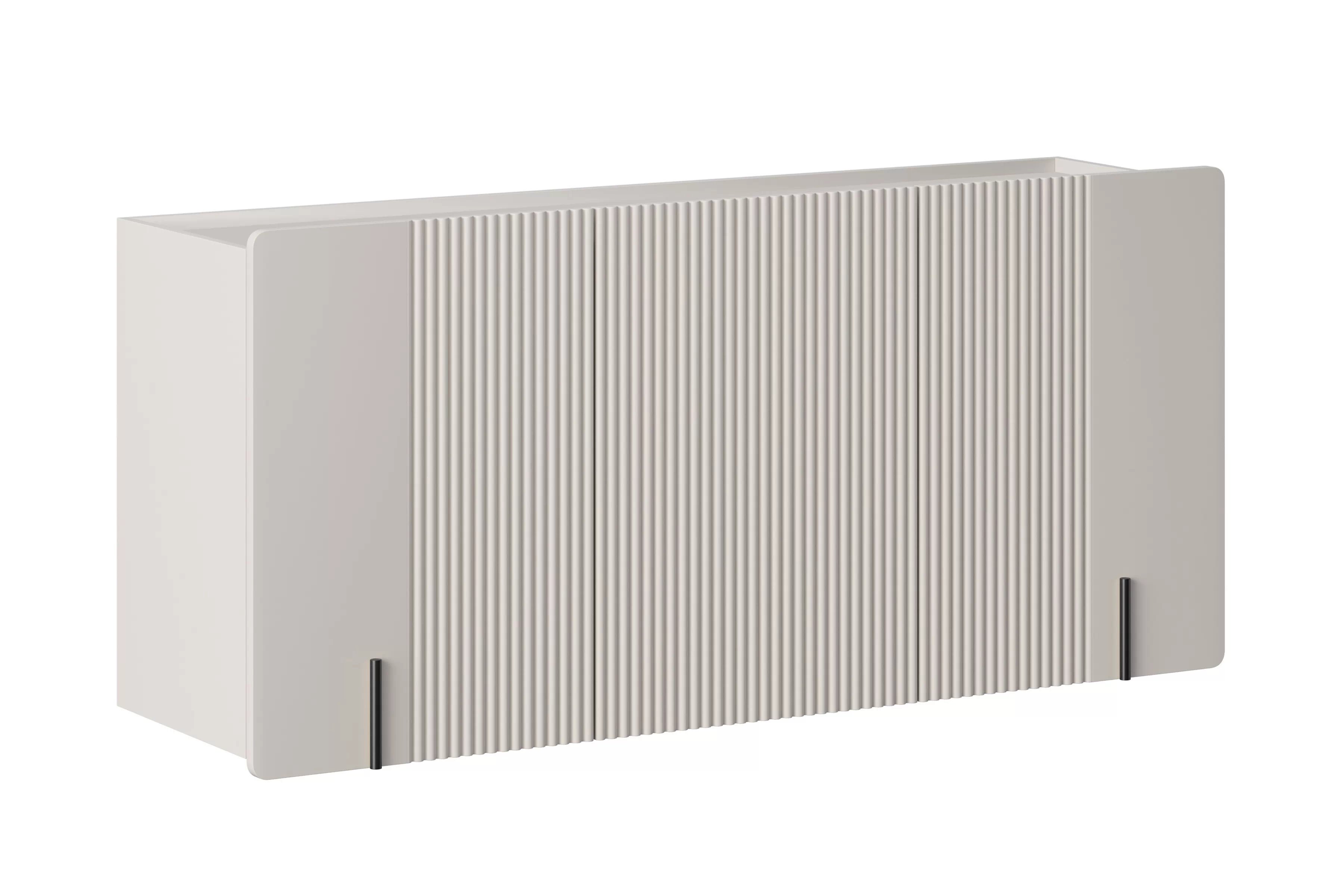 Závesná komoda Malmi 150 cm trojdverová - kašmír / čierna Komoda Malmi 150 cm trojdverová závesná - kašmír / Čierny